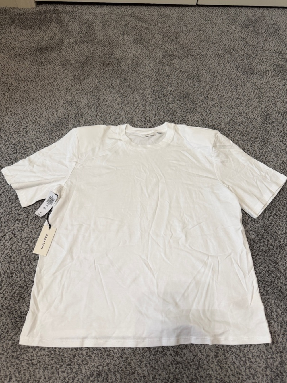 Womens White Short-Sleeve Crewneck Tee - Minimal Branding